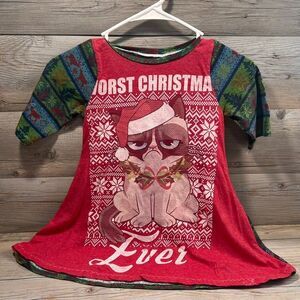 Worst Christmas Ever Grumpy Cat Custom Shirt 4/5